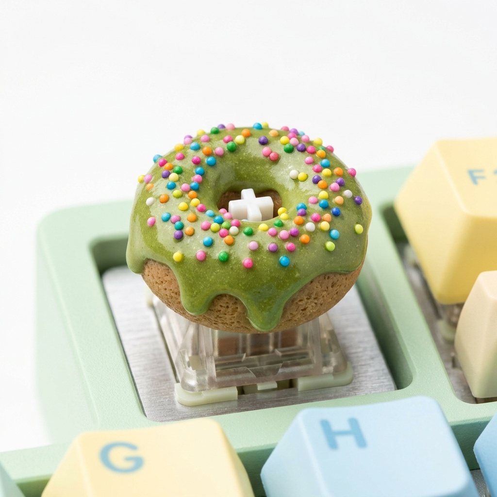 Matcha Donut keycap